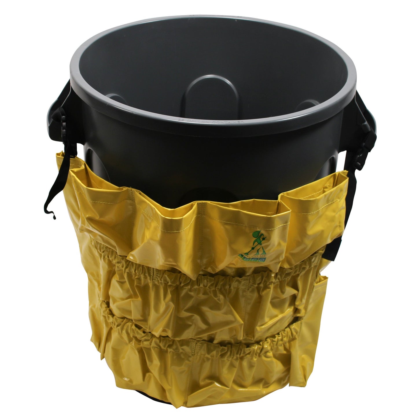 Performance Plus™ CADDY BAG for 32 gal & 44 gal Round Waste Receptacle, Yellow - 1/ea