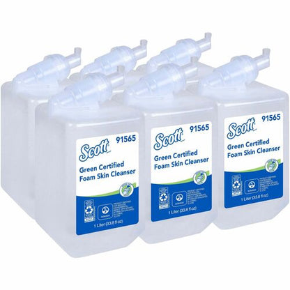Scott® Green Certified E-1 FOAM Skin Cleanser, Cassette Refill for Scott® or Kimberly Clark Manual Skin Care Dispensers - 6/cs