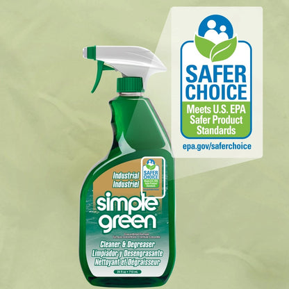 Simple Green® Industrial All Purpose Cleaner & Degreaser, 24 oz Bottle w/Trigger Sprayer - 12/cs