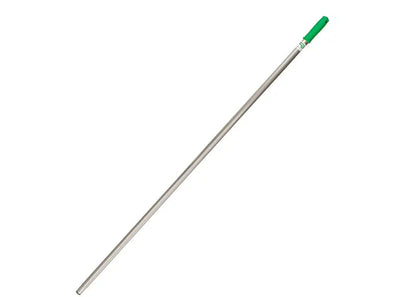 Unger Enterprises Pro Aluminum Handle, 56", 1.5º Tapered Socket, Silver/Green - 1/ea