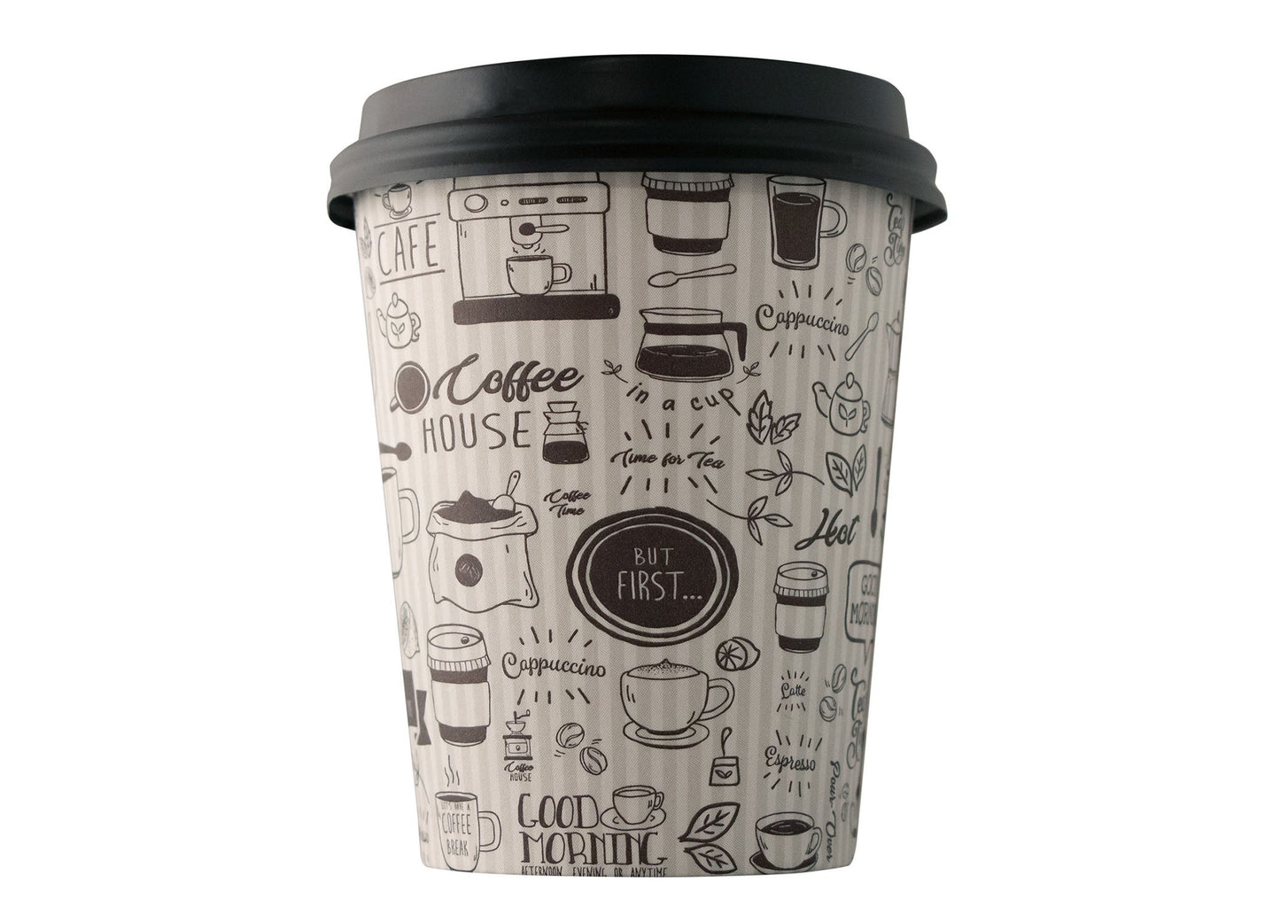 Empress™ Paper Hot Cup, Good Day Print,  12oz - 1000/cs