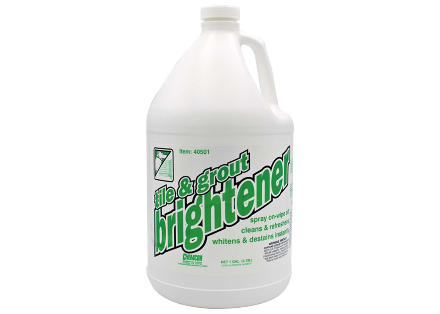 Chemcor Tile & Grout Brightener: 12 qt/cs or 4 gal/cs