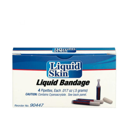 90447 SmartCompliance First Aid Kit Refill, Liquid Skin Bandages, .017 oz Pipette - 4/bx