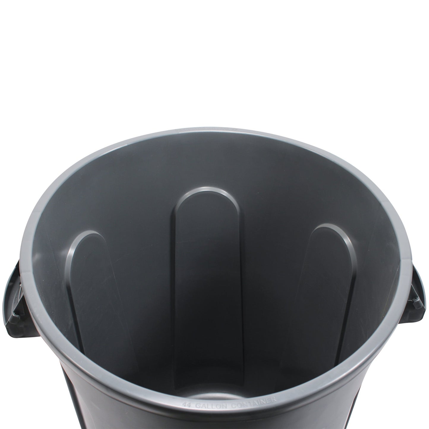 Performance Plus™ 44 Gallon Round Waste Receptacle w/Venting Channels for Easier Bag Removal, Gray - 1/ea