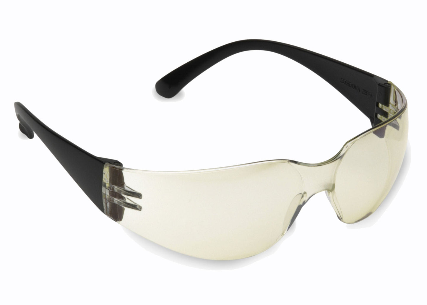Cordova Bulldog™ Safety Glasses, Single Wrap-Around Scratch-Resistant Indoor/Outdoor Lens, Black Frame