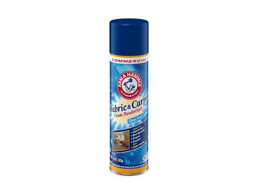ARM & HAMMER™ Fabric & Carpet Foam Deodorizer, Clean Fresh Scent, 15 oz Aerosol - 8/cs
