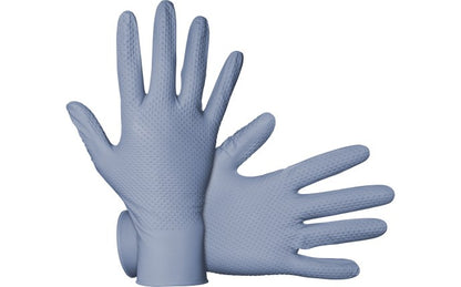 SAS Raptor Grip™ Powder-Free 10 Mil Exam Grade, ASTM D6978 Fentanyl, Disposable Nitrile Gloves, Grey-Blue, 100/bx -10 bx/cs