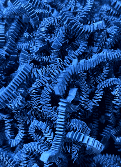 10 LB Blue Crinkle Paper
