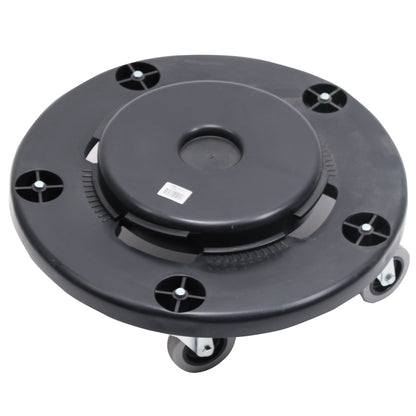 Performance Plus™ UNIVERSAL DOLLY for 32, 44, 55 Gal Round Waste Receptacles, Black - 1 Dolly