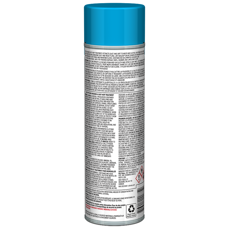 Sprayway Professional Dust Up Dust Mop Treatment, ProLine, Lemon Scent, 14 oz Aerosol - 12 per case