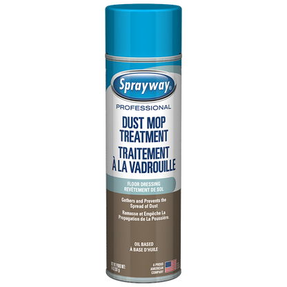 Sprayway Professional Dust Up Dust Mop Treatment, ProLine, Lemon Scent, 14 oz Aerosol - 12 per case