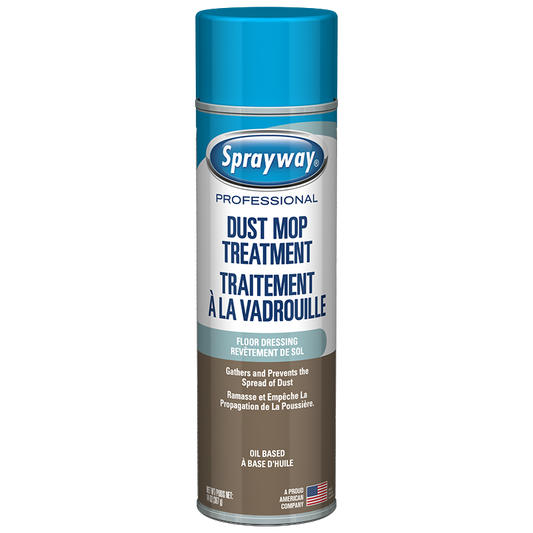 Sprayway Professional Dust Up Dust Mop Treatment, ProLine, Lemon Scent, 14 oz Aerosol - 12 per case
