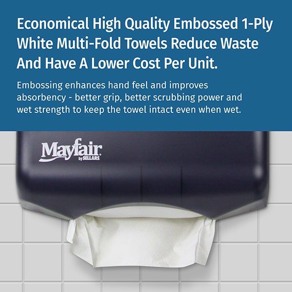 MAYFAIR® White Multi-Fold Towel - 4000/cs