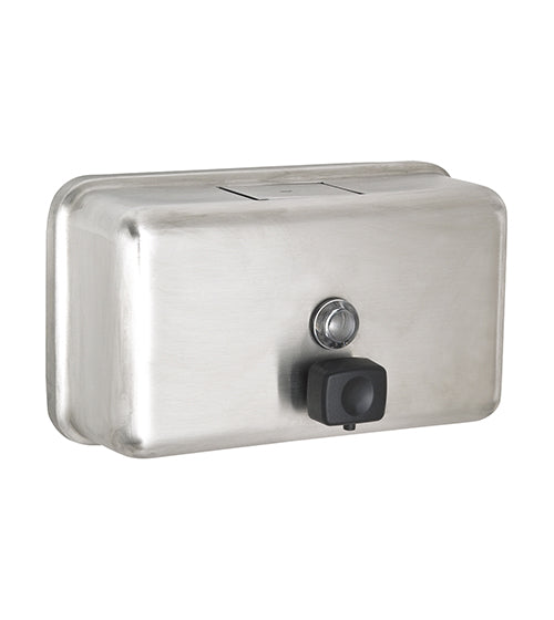 Alpine Stainless Steel Horizontal Bulk Refillable LIQUID or LOTION Soap Dispenser, 40 oz Capacity, Manual Operation — FREE SHIPPING*