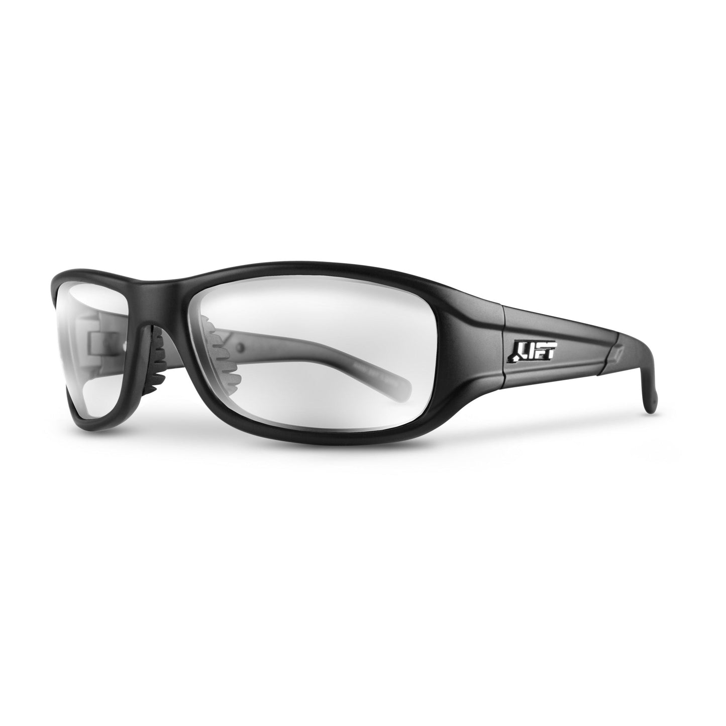 LIFT Safety ALIAS Safety Glasses - Matte Black - Choose Smoke, Clear, Polarized, Red Revo, or Silver Revo Lens