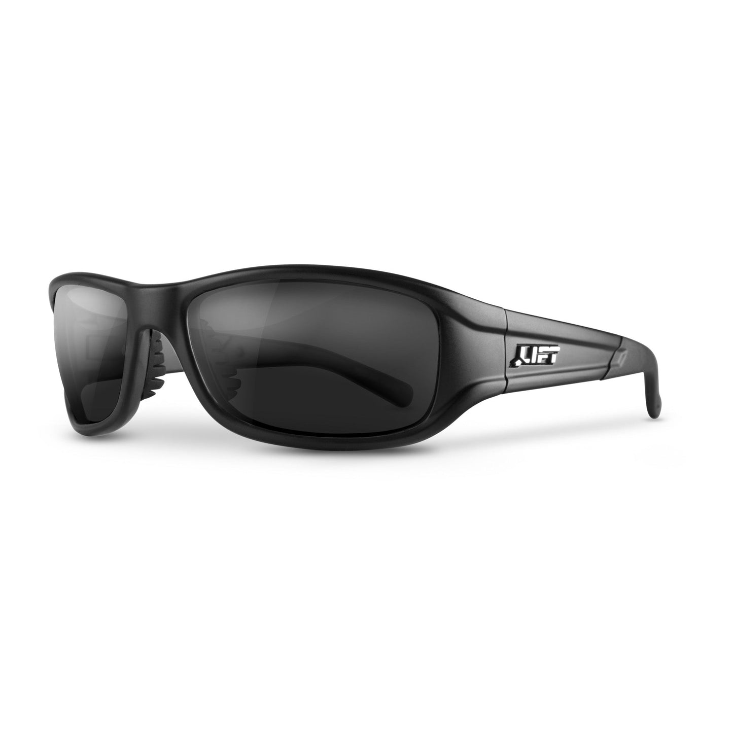 LIFT Safety ALIAS Safety Glasses - Matte Black - Choose Smoke, Clear, Polarized, Red Revo, or Silver Revo Lens