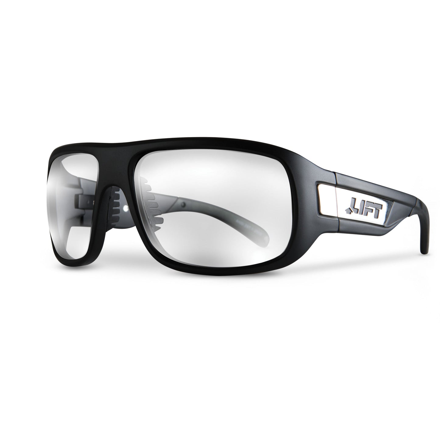 LIFT Safety BOLD Safety Glasses - Matte Black - Choose Smoke, Clear, Polarized, or Silver Revo Lens