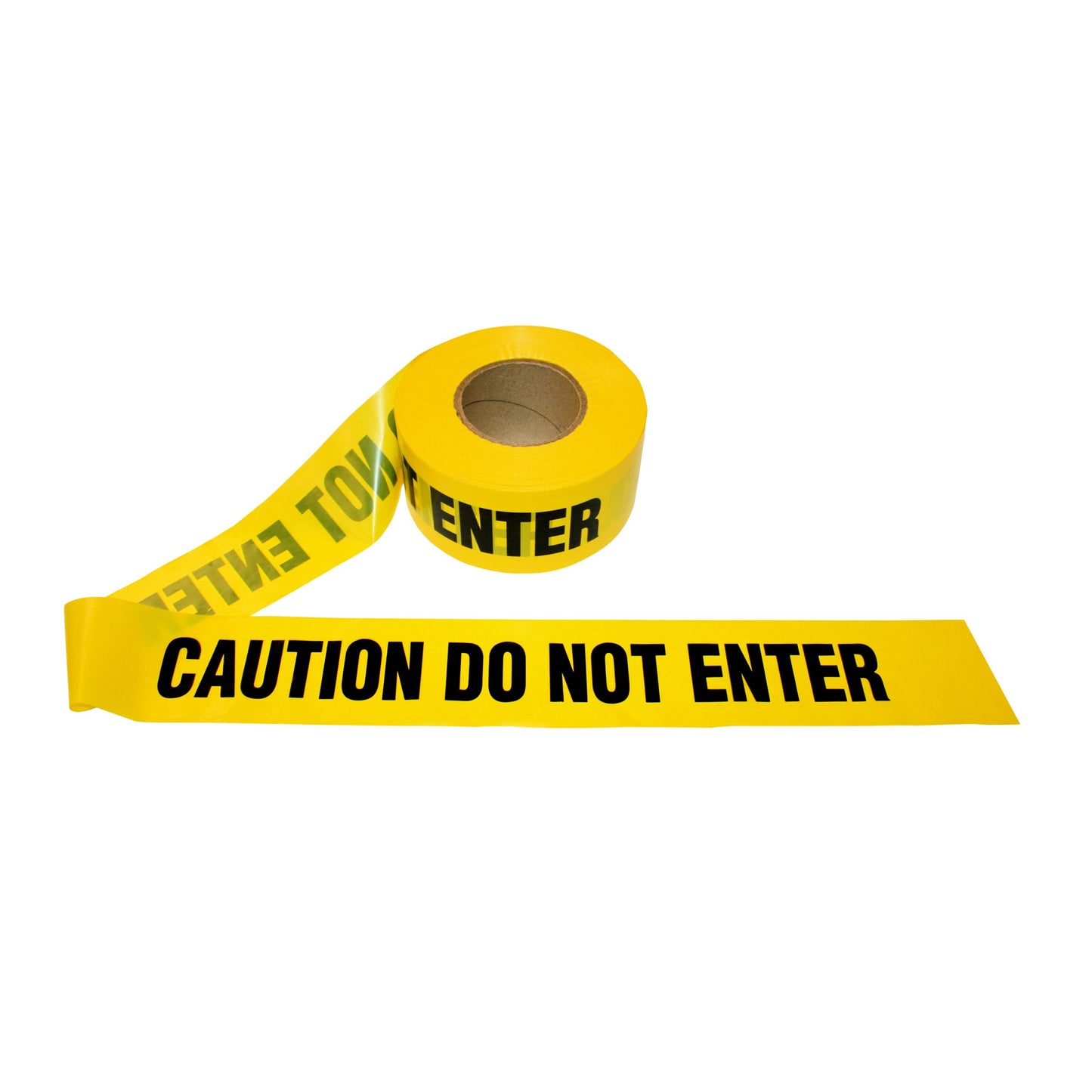 Yellow "CAUTION DO NOT ENTER" Barricade Tape, 3" X 1000' Per Roll, Choose Your Thickness