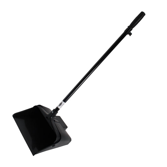 Performance Plus™ Lobby Dust Pan w/ 36" Metal Handle, Black - 1/ea