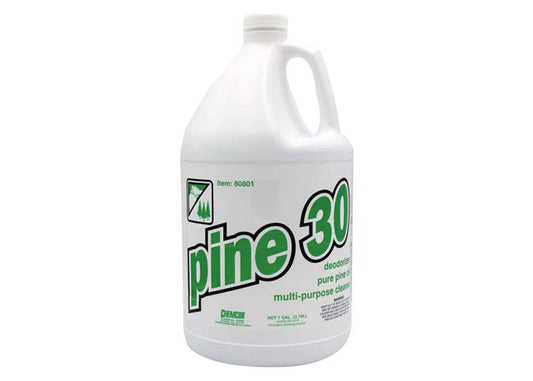 Chemcor Pine 30 Multi-purpose Cleaner, Degreaser & Deodorizer with Pure Distilled Pine Oil, Gallon - 4/cs