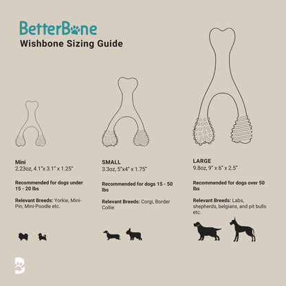 BetterBone MEDIUM Durability CHEW TOY: Perfect Chew for Everyday Chewers | Natural Ingredients, Eco-Friendly, Non-Toxic