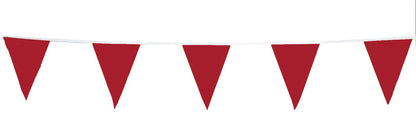 CORTINA Pennant Flag Vinyl, 9″ x 12″ flags on 100′ String, Choose Your Color - 40/cs