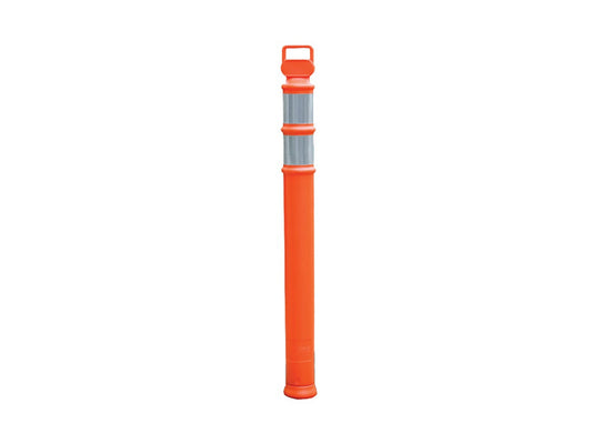 CORTINA 45“ EZ Grab Flared Orange DELINEATOR Post With 3" or 4” HIP Collars