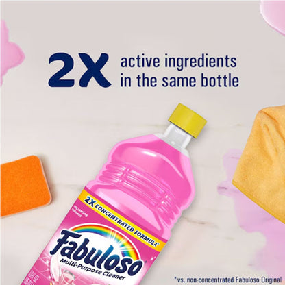 Fabuloso® 2X Concentrated Multi-Purpose Cleaner, Watermelon Scent, 56 fl oz Bottle - 6/cs
