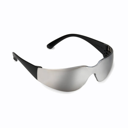 Cordova Bulldog™ Safety Glasses, Single Wrap-Around Scratch-Resistant Lens, Anti-Fog, MIRROR LENS, Choose Blue or Silver or Rainbow