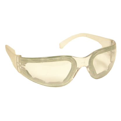 Cordova Bulldog Pro-Framers™ Safety Glasses, Single Wrap-Around Scratch-Resistant Lens w/EVA FOAM SEAL, Vented Anti-Fog, Choose Your Lens
