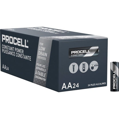Procell AA Alkaline Batteries: 24/bx or 6 bx/cs