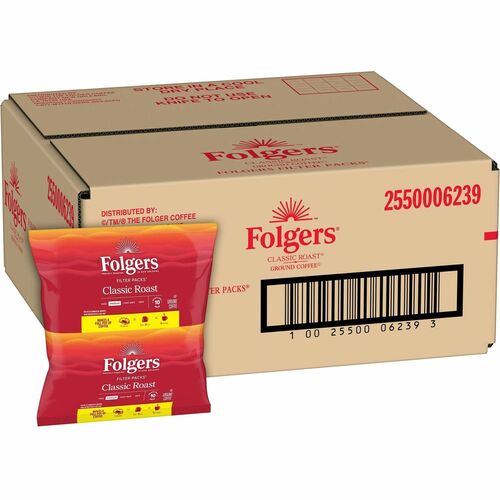 Folgers® FILTER PACK Classic Roast Ground Coffee, Medium Roast - 40/cs