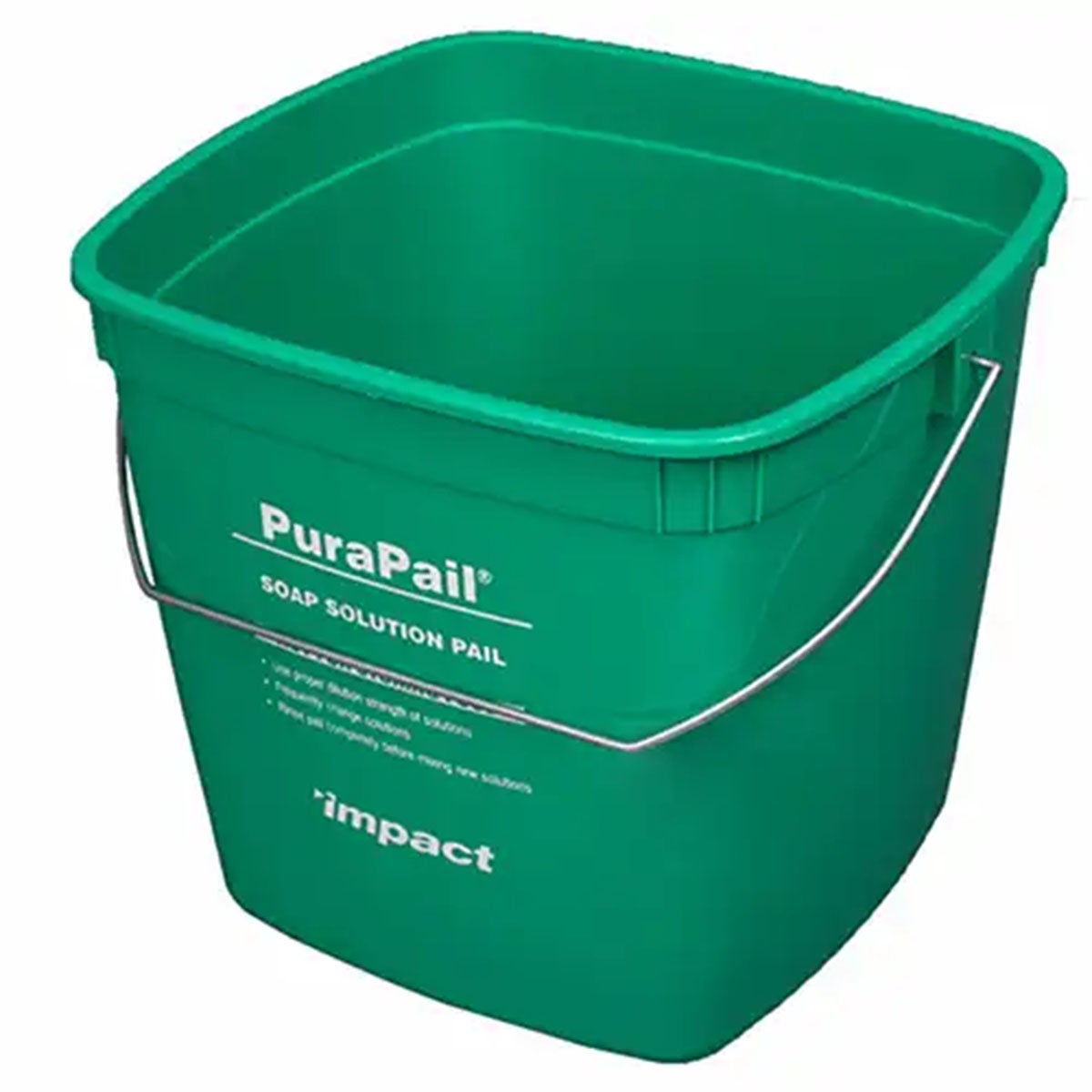 Utility PuraPail Bucket, Soap Solution Pail, Green, 6 Quart - 1/ea