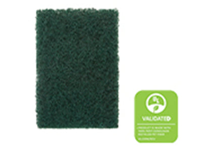 ACS Heavy Duty Scouring Pad, 6" X 9", Green, 10/pk - 6 pk/cs