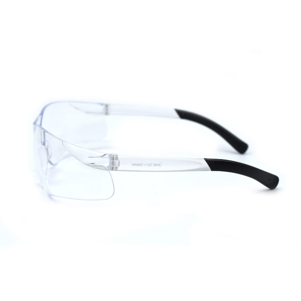 Cordova DANE™ Safety Glasses, Single Wrap-Around Scratch-Resistant Lens, Flexible Rubber Temples, Choose Clear or Gray or Indoor/Outdoor Lens