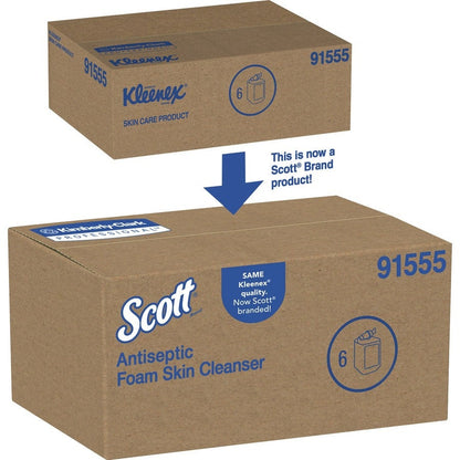Scott® E-2 Antiseptic FOAM Skin Cleanser, Cassette Refill for Scott® or Kimberly Clark Manual Skin Care Dispensers - 6/cs