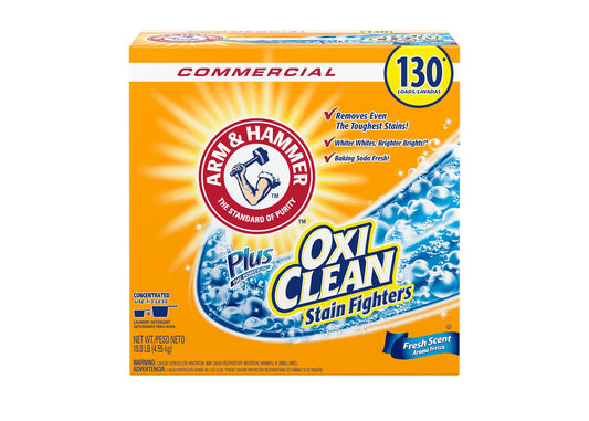 ARM & HAMMER™ Commercial Powder Laundry Detergent Plus OxiClean™, Fresh Scent, 10 lb box - 3/cs