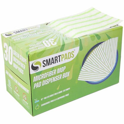 Monarch SmartPads 18" x 5" Microfiber Wet/Dry Mop Pad Refills in Dispenser Box, Choose Your Color