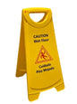 150325 Better Brush 25" Bilingual Folding Wet Floor Sign, English / Spanish, Yellow, 10 per case  —  FREE SHIPPING*