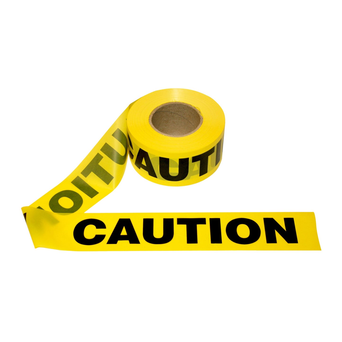 Yellow "CAUTION" Barricade Tape, 3" X 1000' Per Roll, Choose Your Thickness