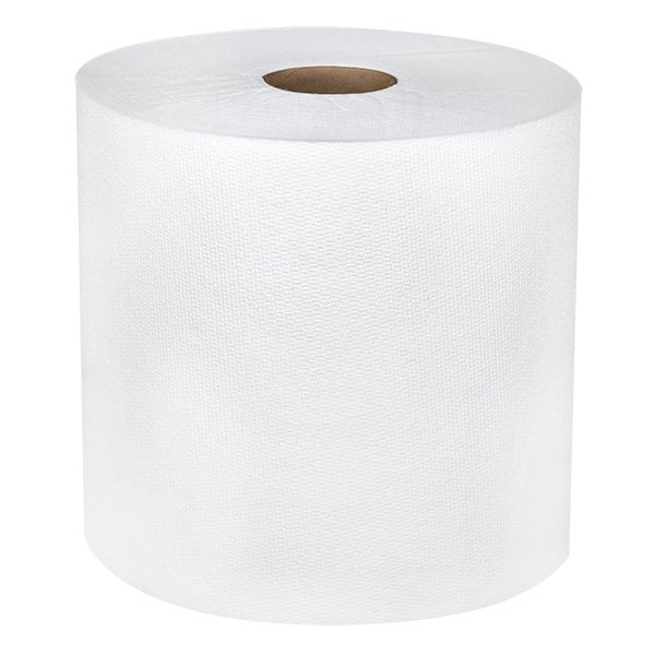 MAYFAIR® PREMIUM QUALITY TAD Universal Hard Wound Roll Towel, White, 600'/rl - 6/cs