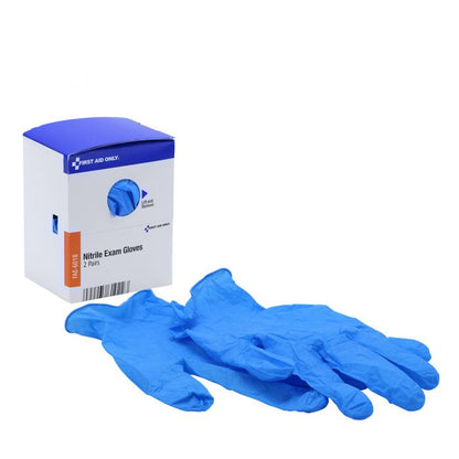 FAE-6018 SmartCompliance First Aid Kit Refill, Nitrile Lightweight Gloves, One Size - 2 pr/bx