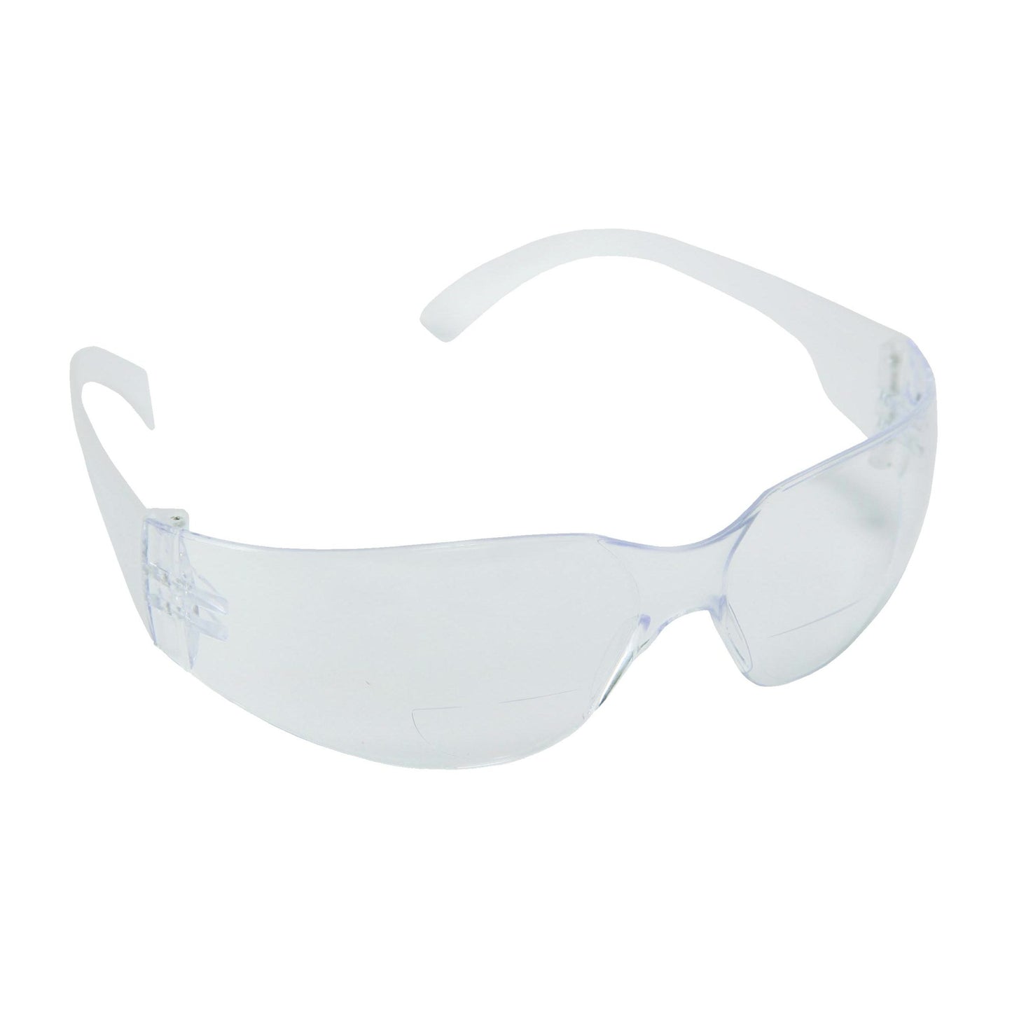 Cordova Bulldog READERS™ Safety Glasses, Single Wrap-Around Scratch-Resistant Lens w/Magnifying Lens Inserts, Choose Your Strength 1.0-2.5