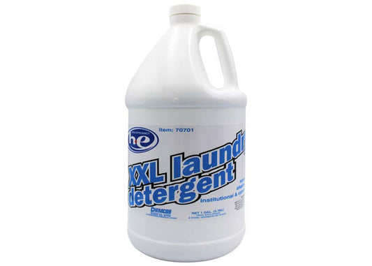 Chemcor XXL Super Duty HE Institutional and Commercial Liquid Laundry Detergent, Maximum Soil Removal, Gallon - 4/cs