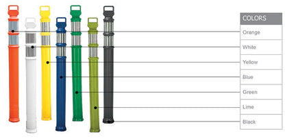 CORTINA 45“ EZ Grab Flared DELINEATOR Post With 3” HIP Collars, Choose Your Color