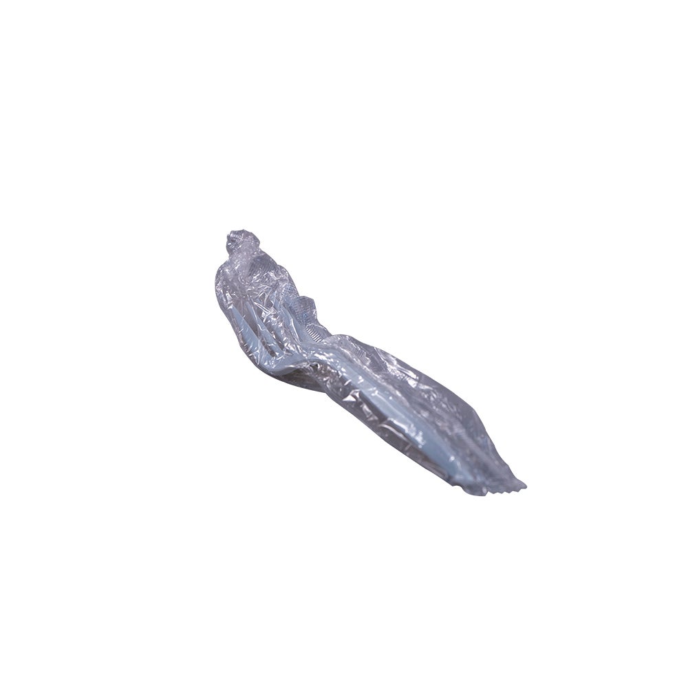 Medium-Weight Disposable Fork, Plastic, Individually Wrapped, White - 1000/cs