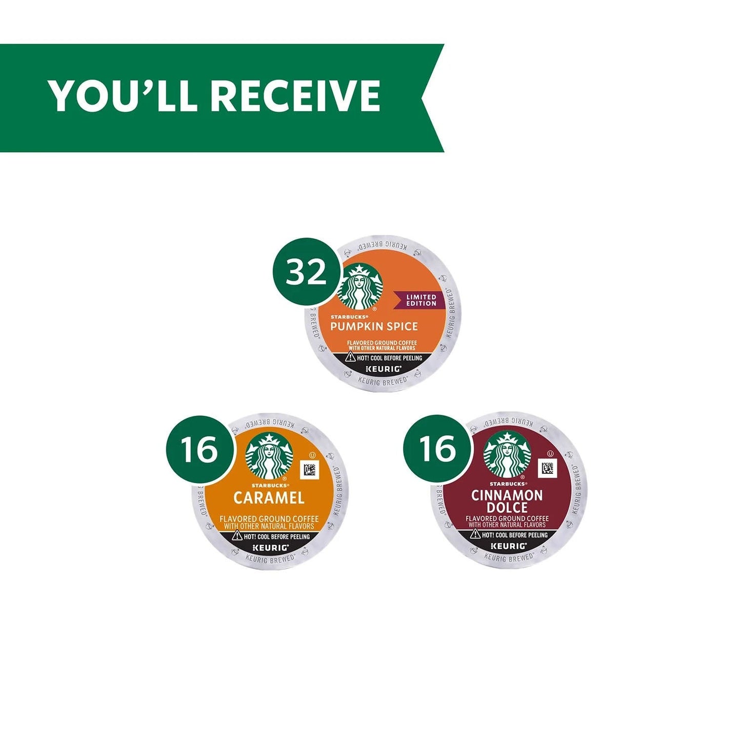 Starbucks® K-Cup Fall Variety Pack - 64/cs
