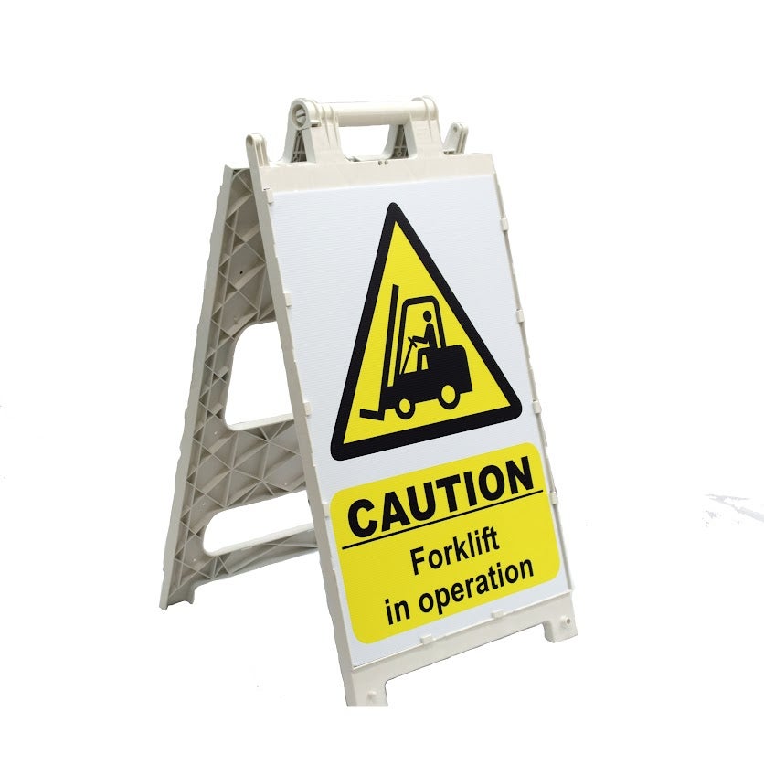 CORTINA 24 x 36 Fold Flat Plastx FF HD Barricade with Sign, Choose Your Sign