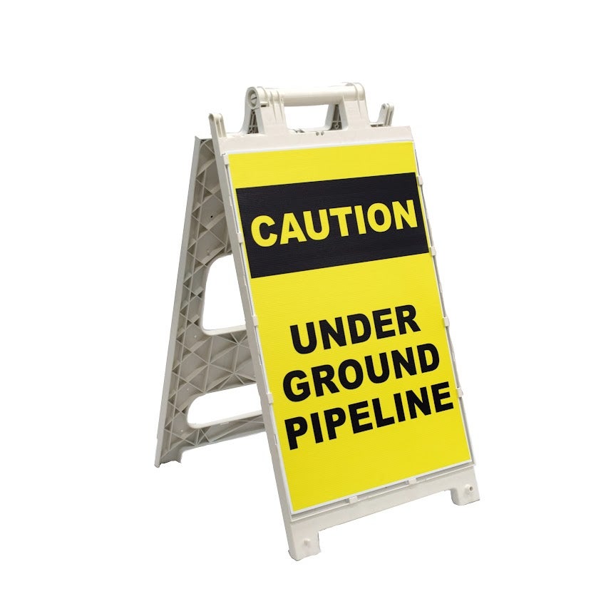 CORTINA 24 x 36 Fold Flat Plastx FF HD Barricade with Sign, Choose Your Sign