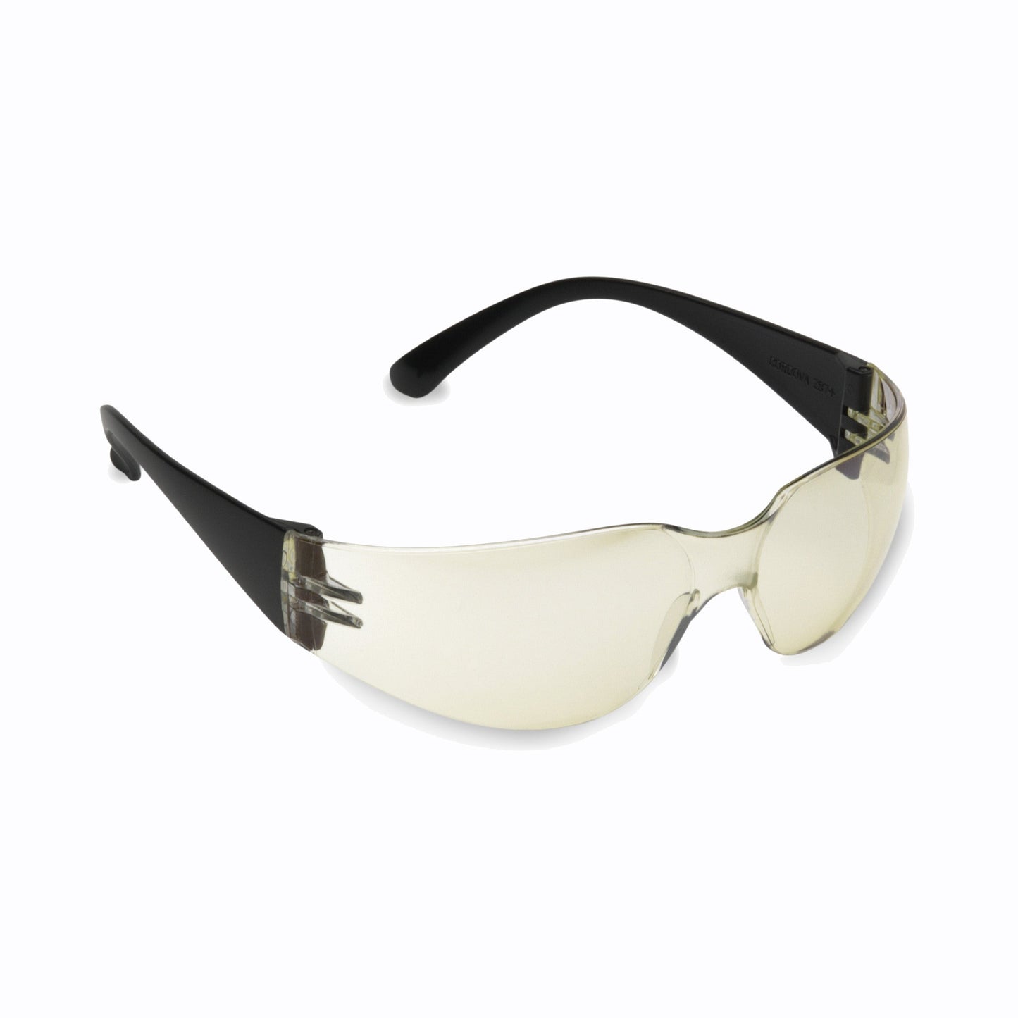 Cordova Bulldog™ Safety Glasses, Single Wrap-Around Scratch-Resistant Indoor/Outdoor Lens, Black Frame